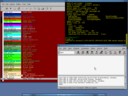 Cygwin/X running in 8 bits per pixel Fullscreen mode with the openbox window manager, ddd, and emacs showing 'list-colors-display' all running locally.